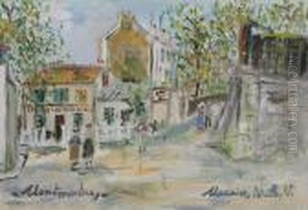 Le Lapin Agile, Montmartre Oil Painting by Maurice Utrillo