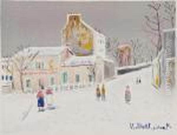 Untitled Oil Painting by Maurice Utrillo