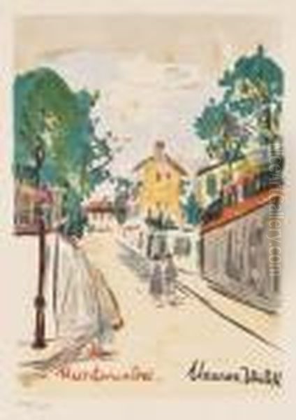 Montmartre Oil Painting by Maurice Utrillo