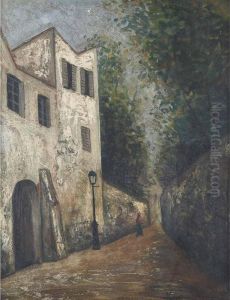 Paris Street With Lone Figure