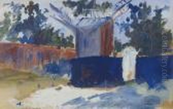 Le Moulin Oil Painting by Maurice Utrillo