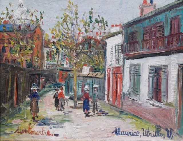 Montmartre Oil Painting by Maurice Utrillo