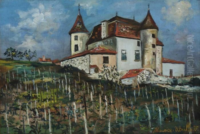 Le Chateau De Pouilly Oil Painting by Maurice Utrillo