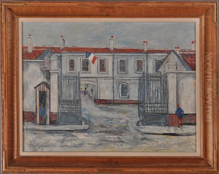 The Gendarmerie Oil Painting by Maurice Utrillo
