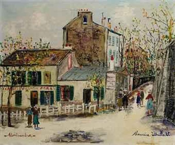Le Lapin Agile A Montmartre Oil Painting by Maurice Utrillo