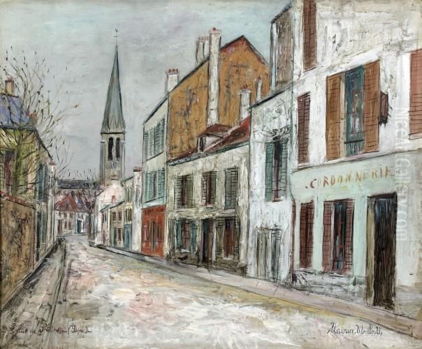 Eglise De Stains Oil Painting by Maurice Utrillo