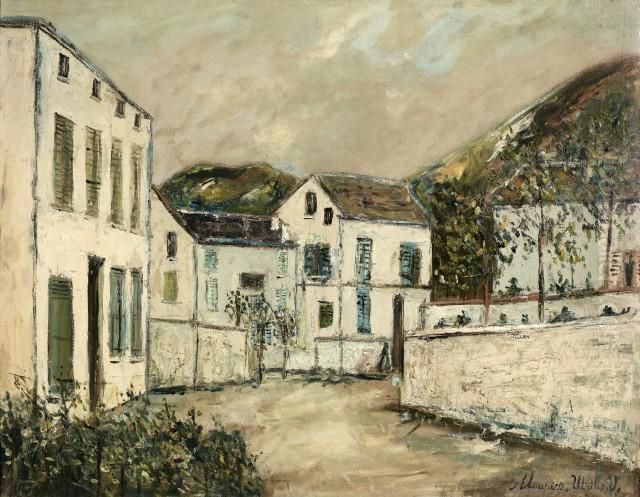 Paysage En Corse Oil Painting by Maurice Utrillo