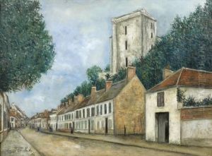 Rue De Meaux Et Le Chateau, La Ferte-milon (aisne)