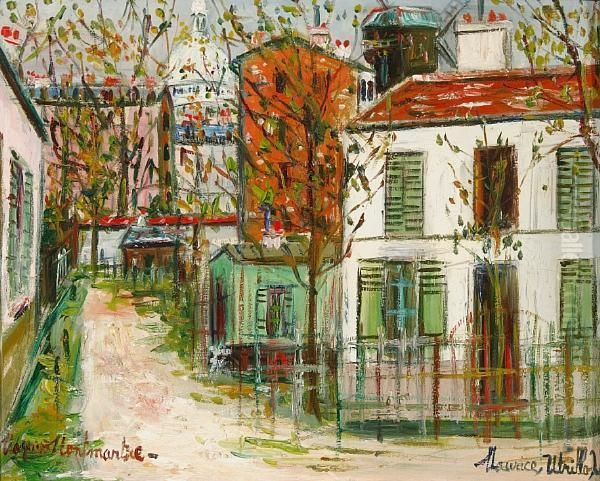 Le Maquis De Montmartre Oil Painting by Maurice Utrillo