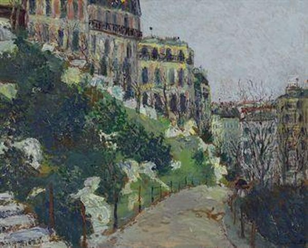 Square Saint-pierre A Montmartre Oil Painting by Maurice Utrillo