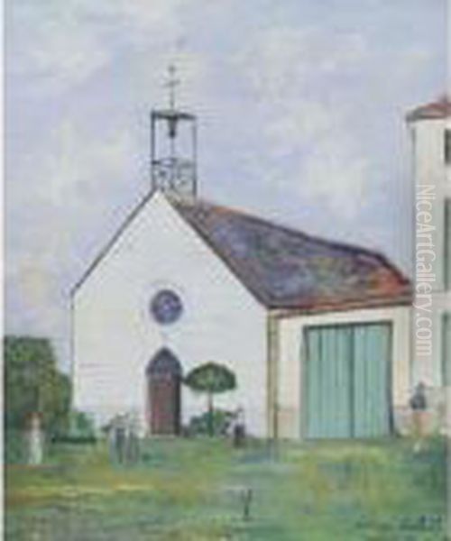 Chapelle De Notre-dame De Bermont (vosges) Oil Painting by Maurice Utrillo