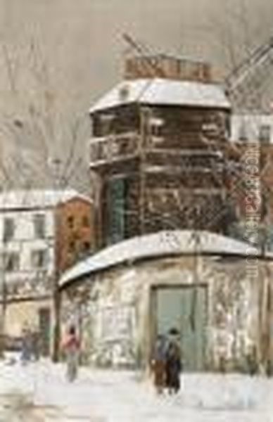 Montmartre Oil Painting by Maurice Utrillo