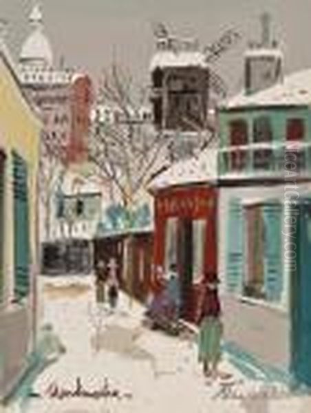 Montmartre Oil Painting by Maurice Utrillo