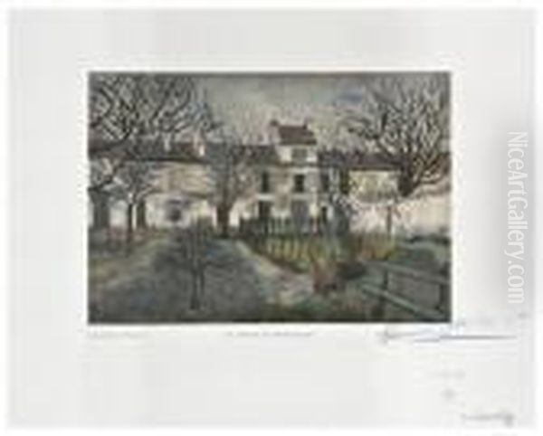 Le Jardin De Montmagny Oil Painting by Maurice Utrillo
