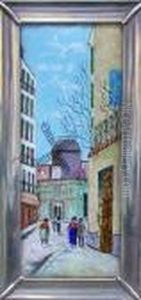 Street Scene In Montmartre