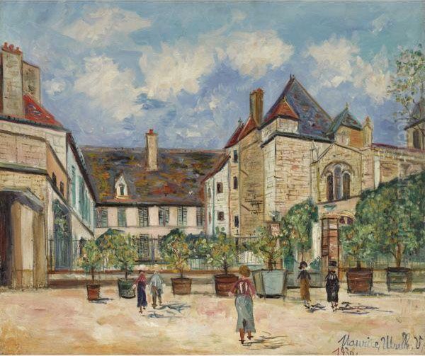 Saint-jean-d'ardieres, Rhone Oil Painting by Maurice Utrillo