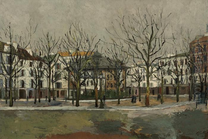 Le Kiosque Oil Painting by Maurice Utrillo