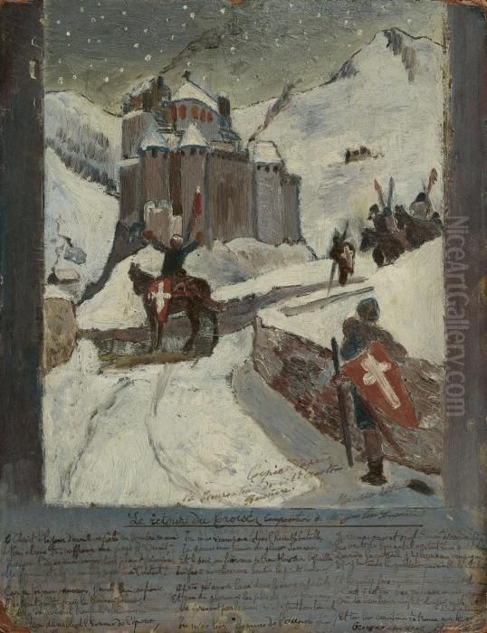 Le Retour Du Croise Oil Painting by Maurice Utrillo