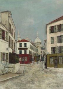 La Rue Norvins A Montmartre
