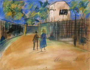 Couple De Promeneurs A Montmartre