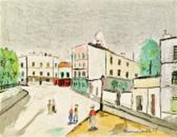 Paris Oil Painting by Maurice Utrillo