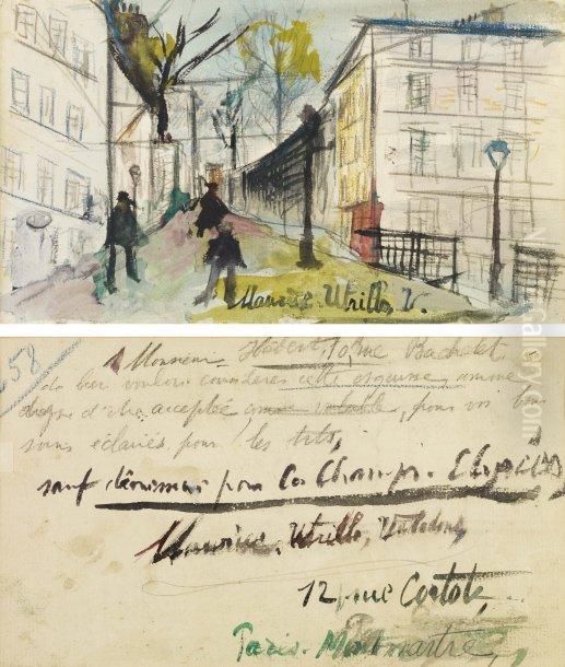 Paris Oil Painting by Maurice Utrillo