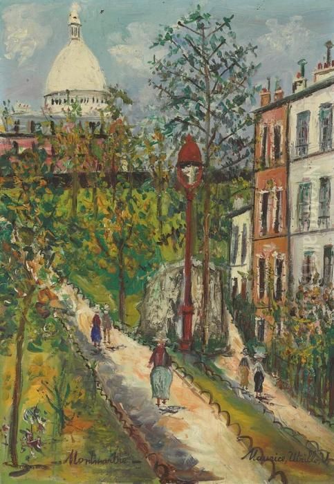 Montmartre Oil Painting by Maurice Utrillo