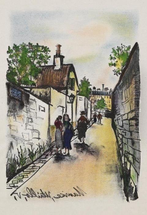 La Legende Et La Vie De Maurice Utrillo Oil Painting by Maurice Utrillo