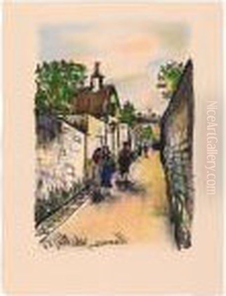La Legende Et La Vie Oil Painting by Maurice Utrillo