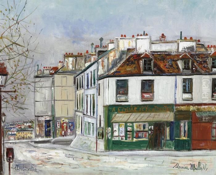 Montmartre Oil Painting by Maurice Utrillo