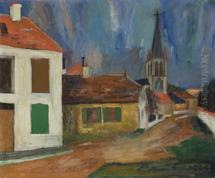Eglise De Bessines-sur-gartempes Oil Painting by Maurice Utrillo