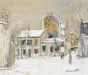 Le Lapin Agile Sous La Neige.