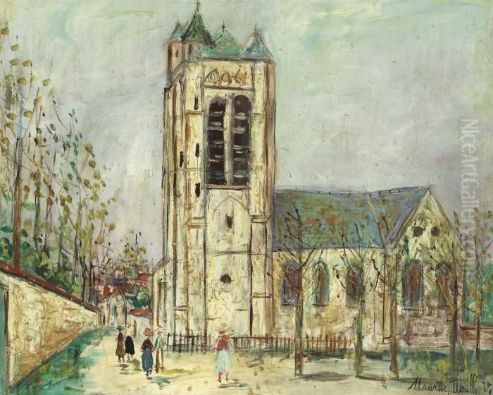 Eglise De La Ferte-milon (aisne) Oil Painting by Maurice Utrillo