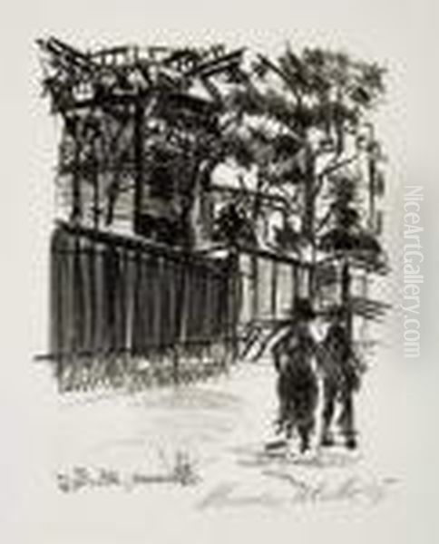 Le Moulin De La Galette, Montmartre Oil Painting by Maurice Utrillo