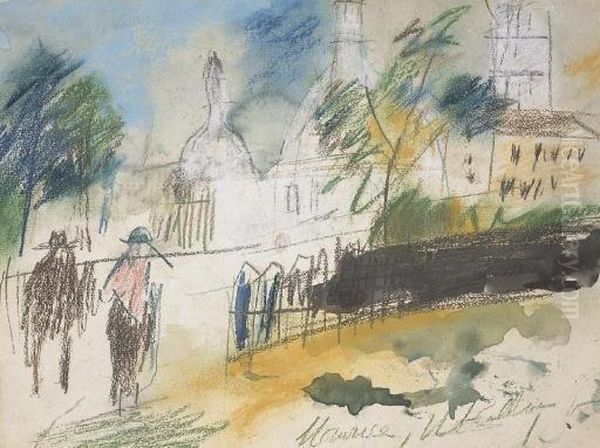Le Sacre Coeur Oil Painting by Maurice Utrillo