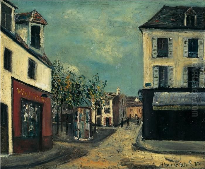 La Place Du Tertre Oil Painting by Maurice Utrillo