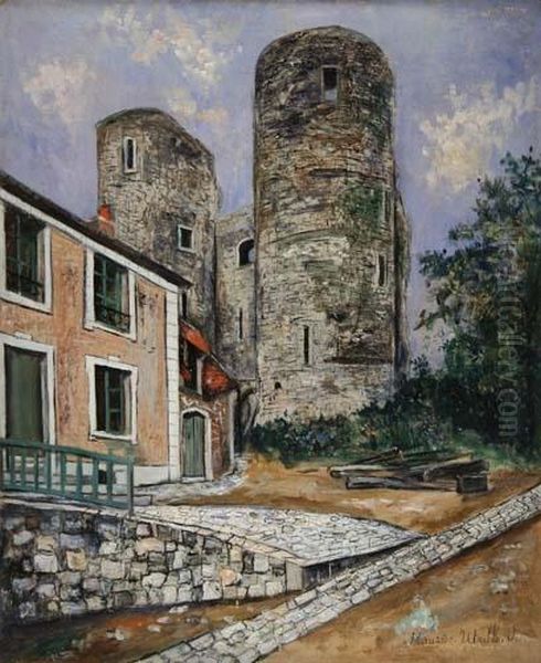 Le Vieux Chateau Vers, 1921-1922 Oil Painting by Maurice Utrillo