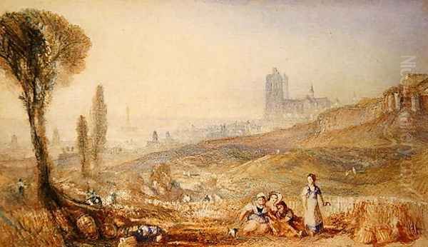 Brussels - Distant View Oil Painting by Joseph Mallord William Turner