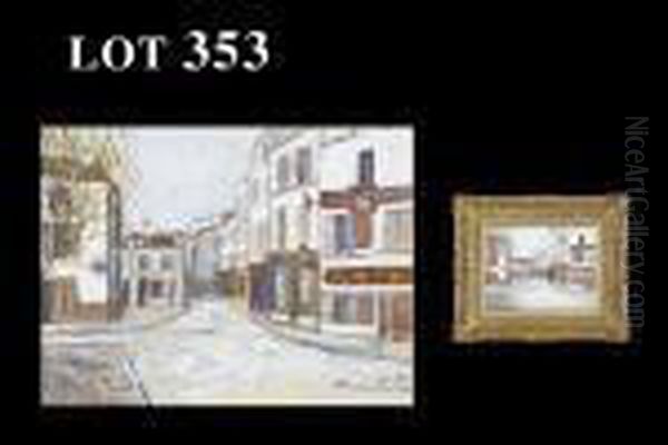 La Place Du Tertre A Montmartre Oil Painting by Maurice Utrillo