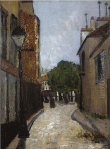 Rue Norvins Et Place Du Tertre A Montmartre