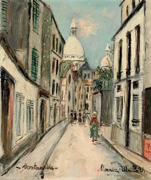 Montmartre Oil Painting by Maurice Utrillo