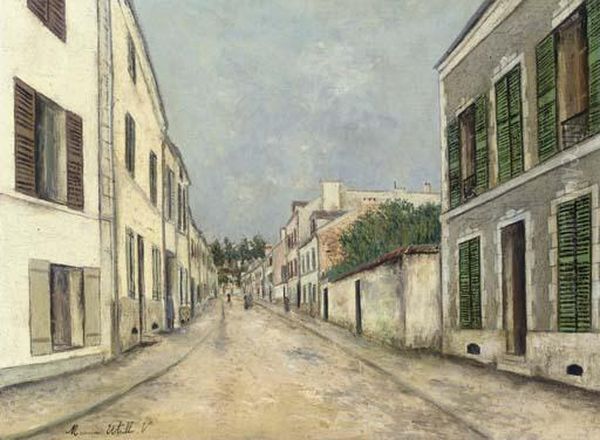 Rue St.-denis Oil Painting by Maurice Utrillo