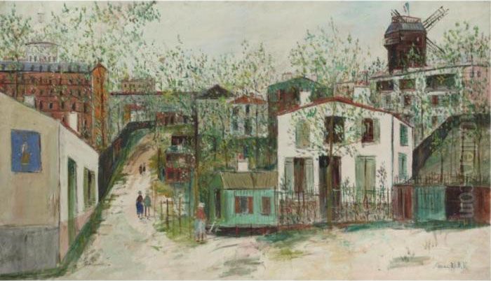 Le Maquis De Montmartre Oil Painting by Maurice Utrillo