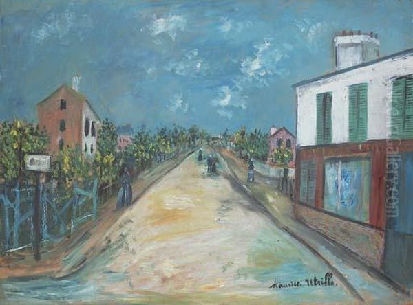 Route D'argenteuil, Val-d'oise Oil Painting by Maurice Utrillo