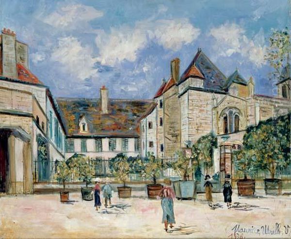 Saint-jean-d'ardieres, Rhone Oil Painting by Maurice Utrillo