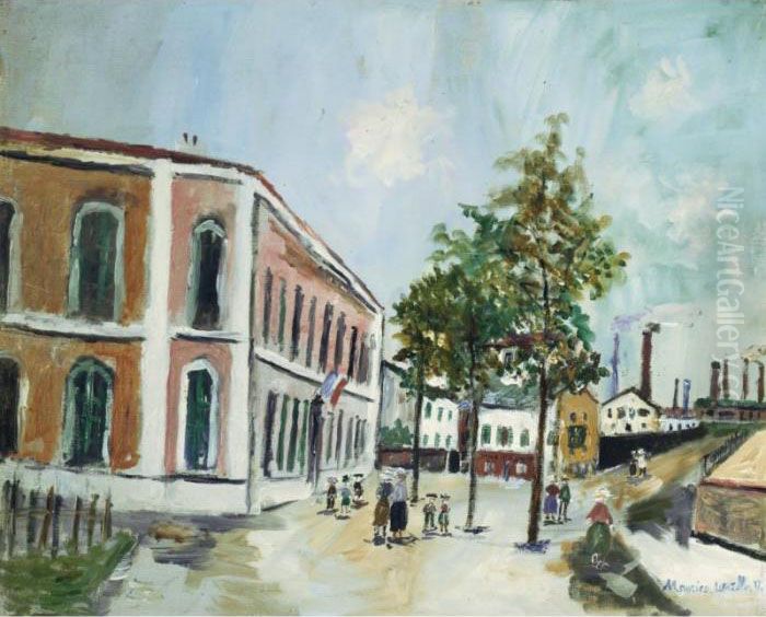 Vue D'argenteuil Oil Painting by Maurice Utrillo