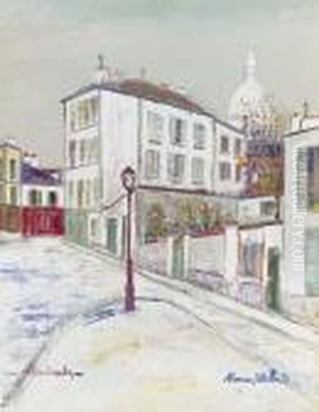 Place Jean-baptiste Clement Oil Painting by Maurice Utrillo