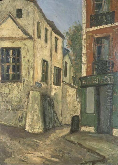 La Belle Gabrielle Oil Painting by Maurice Utrillo