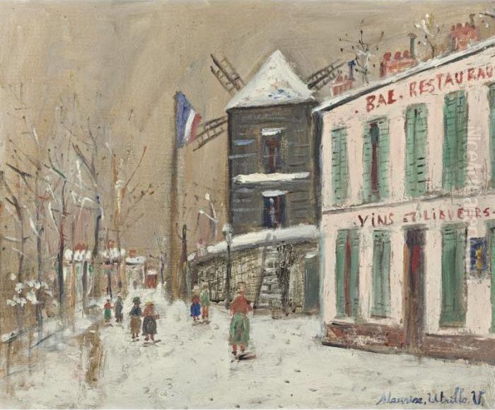 Montmartre Oil Painting by Maurice Utrillo