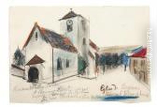 Untitled Oil Painting by Maurice Utrillo